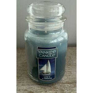Yankee Candle 22 oz. Large Jar "Life's A Breeze" NEW no box 110-150 Burn Time
